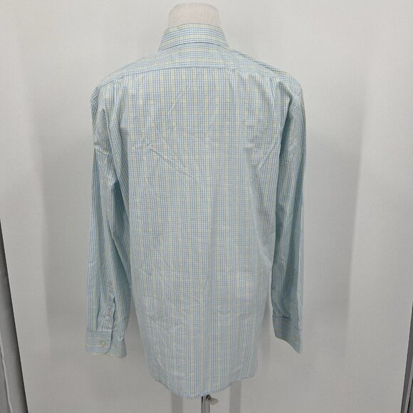 J.Crew Mens XL Extra Large Thompson Shirtings 80s 2-Ply Cotton Checkered Dress - Picture 3 of 6